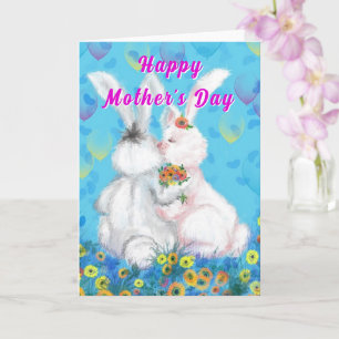 Cute Bunnies Mother's Day Card