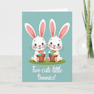Cute Bunnies Springtime Card