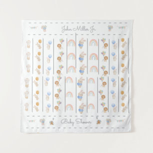 Cute bunny animals pastel tapestry