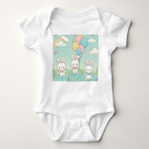 Cute bunny baby bodysuit