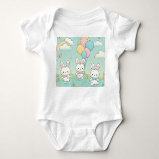 Cute bunny baby bodysuit
