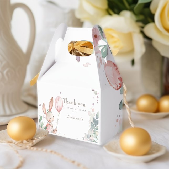  Cute bunny  baby shower  Favour Box (Creator Uploaded)