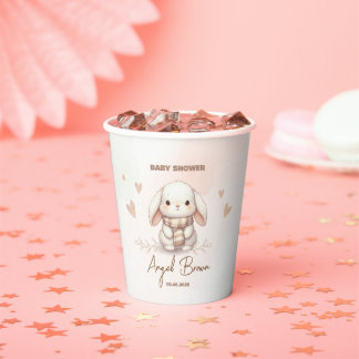 Cute Bunny Baby Shower Paper Cups