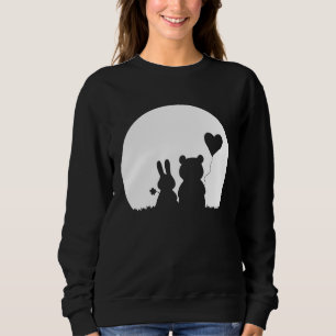 Cute Bunny Bear Love Couple Valentine's Day Rabbit Sweatshirt