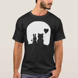 Cute Bunny Bear Love Couple Valentine's Day Rabbit T-Shirt