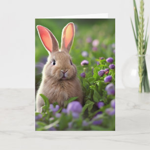 Cute Bunny Birthday Card