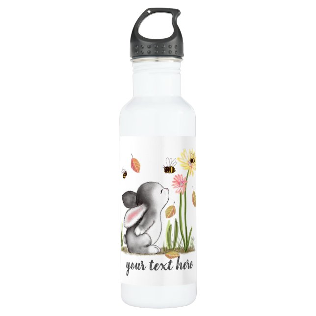 Cute Bunny Bottle Water (Front)