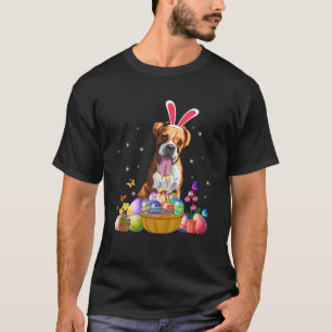 Cute Bunny Boxer Dog T-Shirt