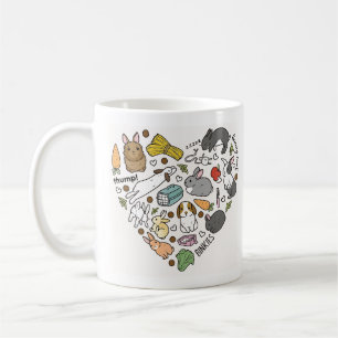 Cute Bunny Bunnies Reusable friendly Bunny Lover Coffee Mug