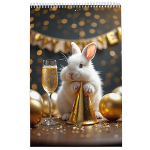 Cute bunny calendar