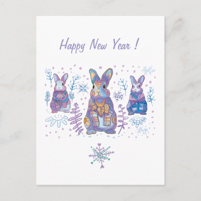 cute bunny Card (Front)