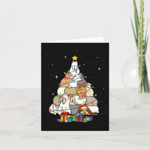 Cute Bunny Christmas Tree 1 Card