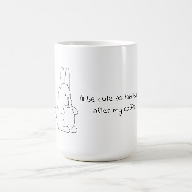 Cute Bunny Coffee Mug (Center)