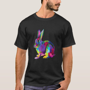 Cute Bunny Colourful Artistic Rabbit Cute Owners T-Shirt