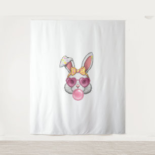 Cute Bunny Coquette Bow Easter Day Rabbit Teens Gi Tapestry