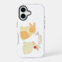 Cute Bunny Couple Love Quote - "Honey I Love You" 