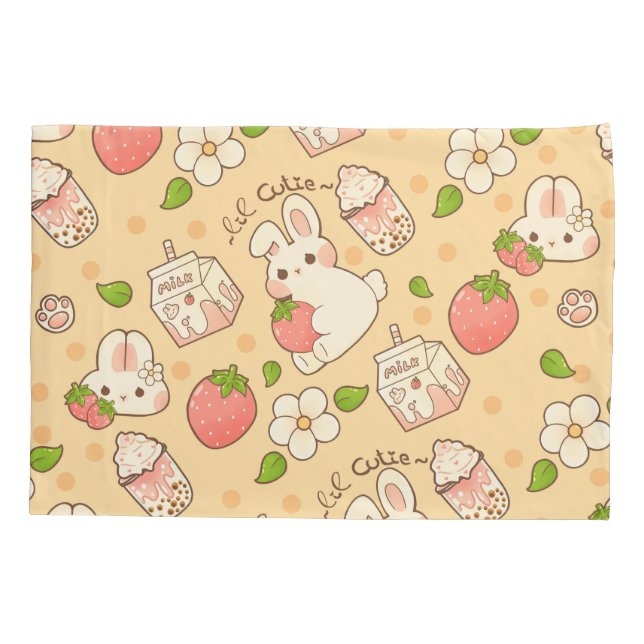cute bunny design pillowcase (Back)