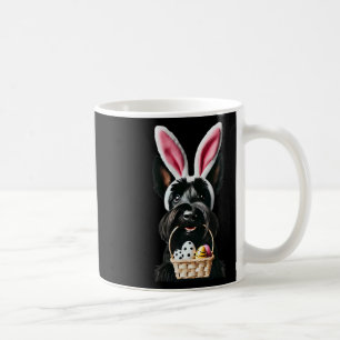 Cute Bunny Ear Scottish Terrier Dog Easter Eggs Ow Coffee Mug