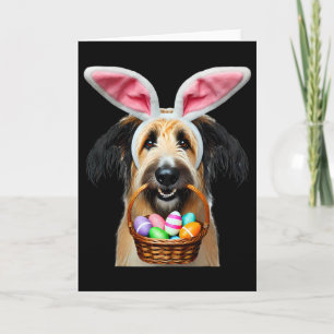 Cute Bunny Ears Berger Picard Dog Easter Egg Hunt  Card