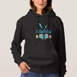 Cute Bunny Ears Easter Pawpaw Matching Egg Hunter Hoodie