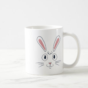 Cute Bunny Ears Face Shirt Happy Easter Gift  Coffee Mug