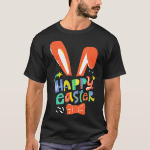 Cute bunny ears happy easter necktie headband east T-Shirt