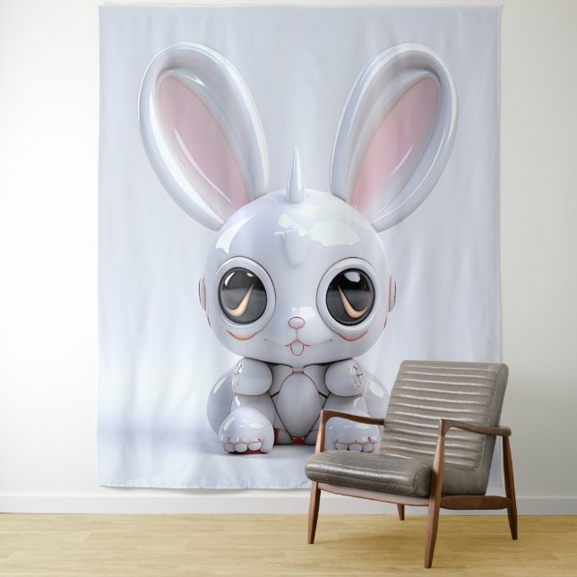Cute Bunny Ears Tapestry (In Situ)