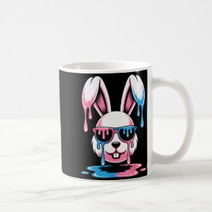 Cute bunny easter day funny rabbit ice cream drip coffee mug