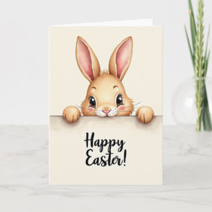 Cute Bunny Easter Greeting Card