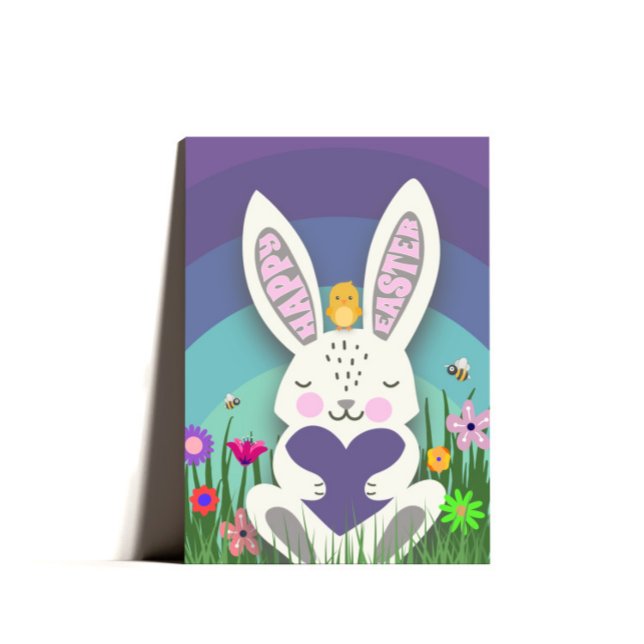Cute Bunny Easter Greeting Easter Card (Creator Uploaded)