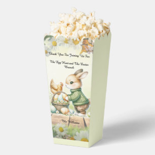 Cute Bunny Easter Popcorn Treat Box