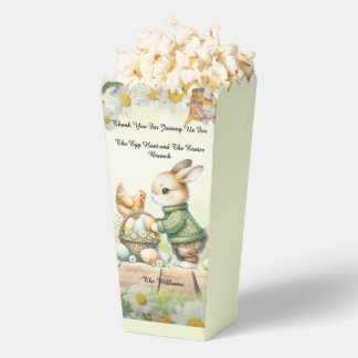 Cute Bunny Easter Popcorn Treat Box