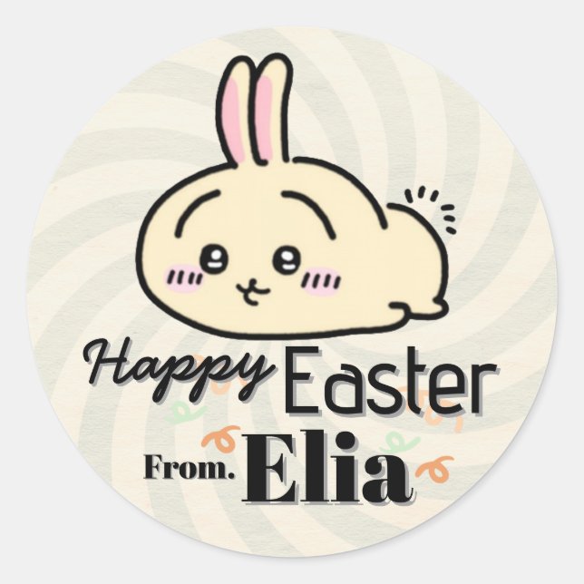 cute bunny easter Sticker (Front)