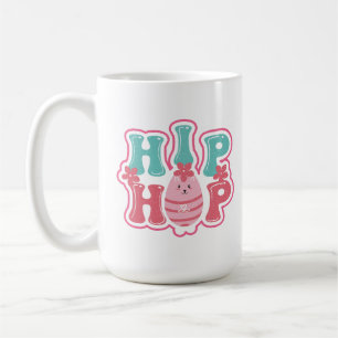 Cute Bunny Egg Hip Hop Happy Easter Coffee Mug