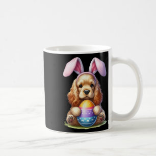 Cute Bunny Er Spaniel Dog Easter Hug Eggs Easter D Coffee Mug