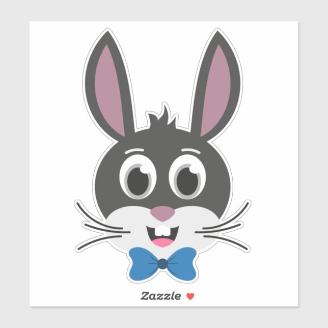 Cute Bunny Face Boy Cartoon Easter Rabbit (Sheet)