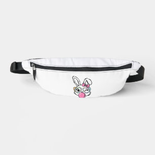 Cute Bunny Face Bubblegum Glasses Pink Coquette Bo Bum Bags