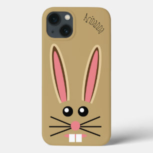 Cute Bunny Face Customisable iPhone 13 Case