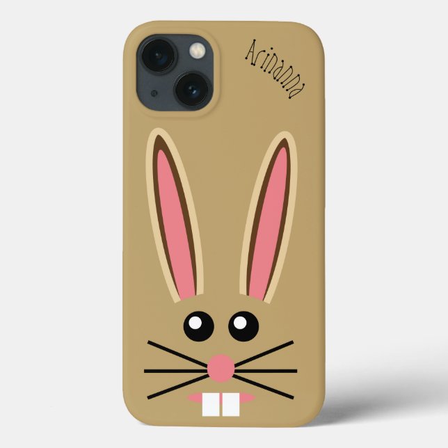 Cute Bunny Face Customisable Case-Mate iPhone Case (Back)