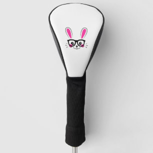 Cute Bunny Face Easter Bunny Funny Rabbit Girls Ea Golf Head Cover
