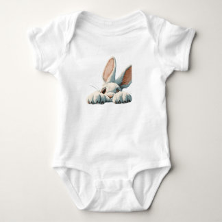 Cute Bunny Face | Kawaii Rabbit Design Baby Bodysuit
