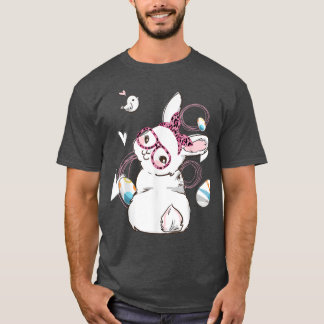 Cute Bunny Face Leopard Glasses Headband Happy Eas T-Shirt