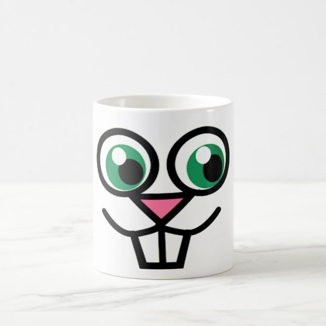 Cute Bunny Face Mug (Center)