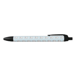Cute Bunny Face Rabbit Pattern Black Ink Pen