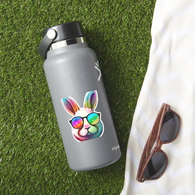 Cute Bunny Face Tie Dye Glasses Easter Day  (HydroFlask Insitu)