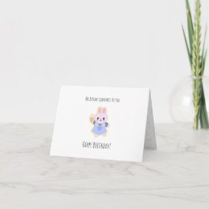 cute bunny Folded Birthday Card Card for kids