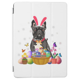 Cute Bunny French Bulldog Easter Day Eggs Basket iPad Air Cover