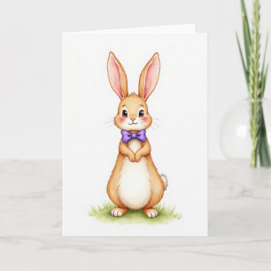 Cute Bunny Friend Art Card