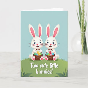 Cute Bunny Friends Happy Day Card