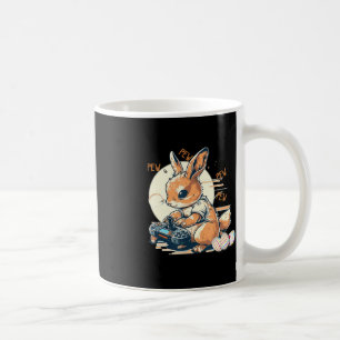 Cute Bunny Gaming Kids Boys Girls Anime Video Game Coffee Mug